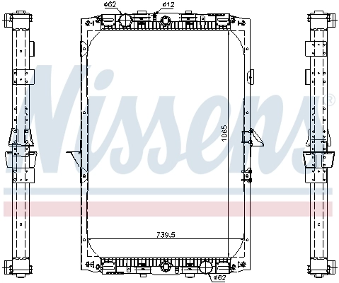 Radiaator, mootorijahutus NISSENS 61417A