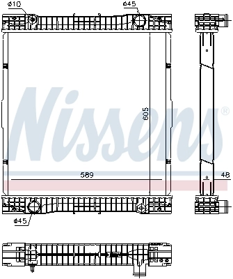 Radiaator, mootorijahutus NISSENS 67184