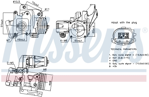 EGR-klapp NISSENS 98387