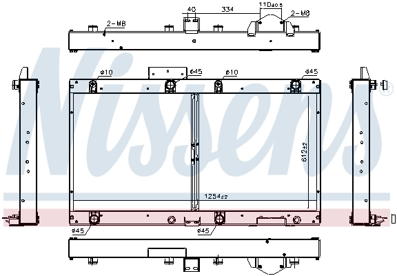 Radiaator, mootorijahutus NISSENS 606364