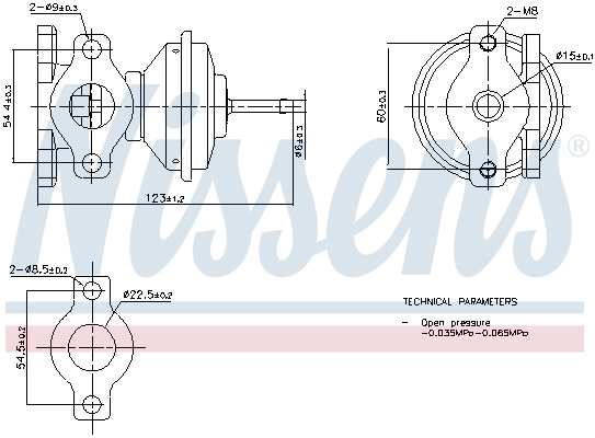 EGR-klapp NISSENS 98471