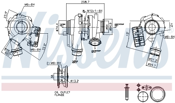 Kompressor, ülelaadimine NISSENS 93880
