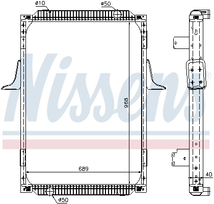 Radiaator, mootorijahutus NISSENS 63787A