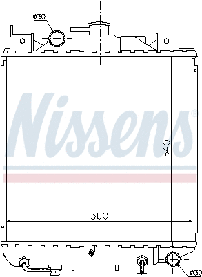 Radiaator, mootorijahutus NISSENS 64157