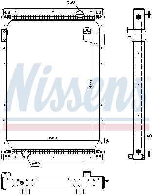 Radiaator, mootorijahutus NISSENS 67195