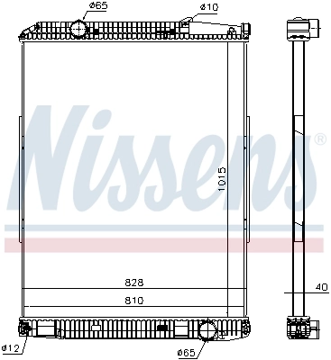 Radiaator, mootorijahutus NISSENS 671690