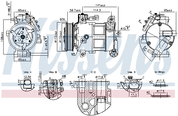 Kompressor, kliimaseade NISSENS 891186