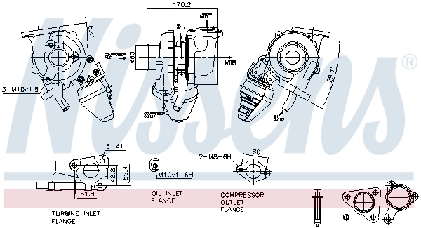 Kompressor, ülelaadimine NISSENS 93629