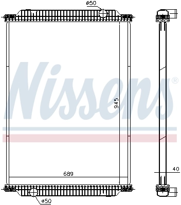 Radiaator, mootorijahutus NISSENS 671950