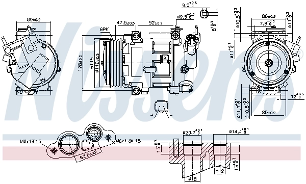 Kompressor, kliimaseade NISSENS 890606