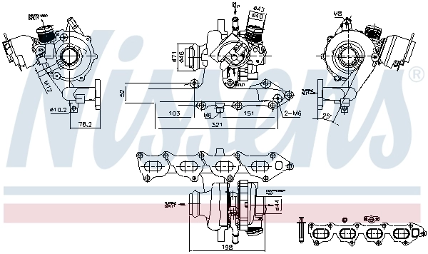 Kompressor, ülelaadimine NISSENS 93470