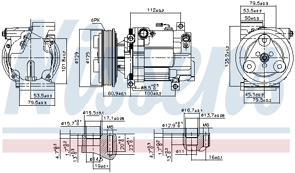 Kompressor, kliimaseade NISSENS 89549