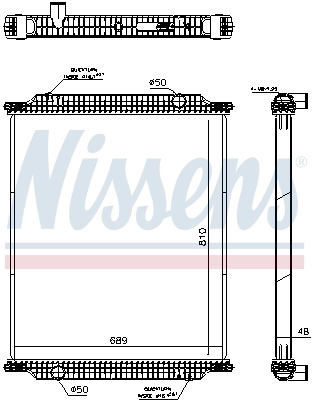 Radiaator, mootorijahutus NISSENS 67197
