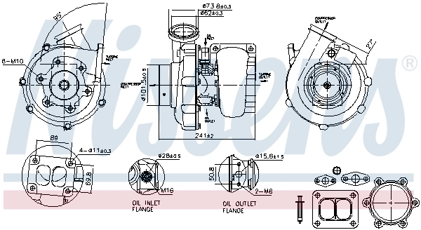 Kompressor, ülelaadimine NISSENS 93337