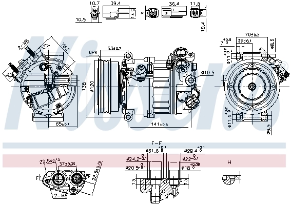 Kompressor, kliimaseade NISSENS 890593