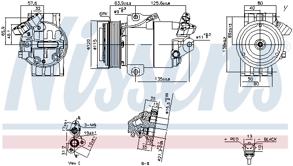 Kompressor, kliimaseade NISSENS 891012