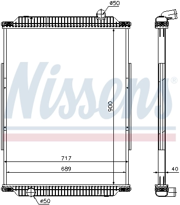 Radiaator, mootorijahutus NISSENS 637880