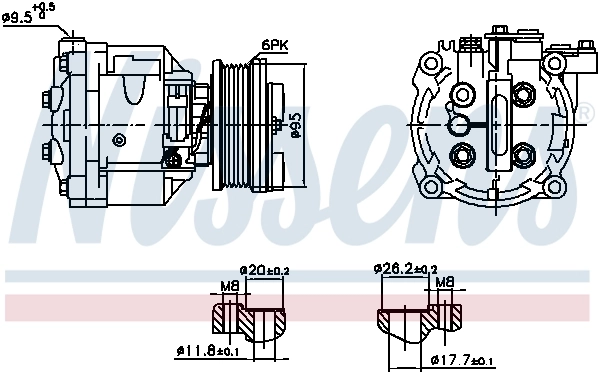 Kompressor, kliimaseade NISSENS 891078