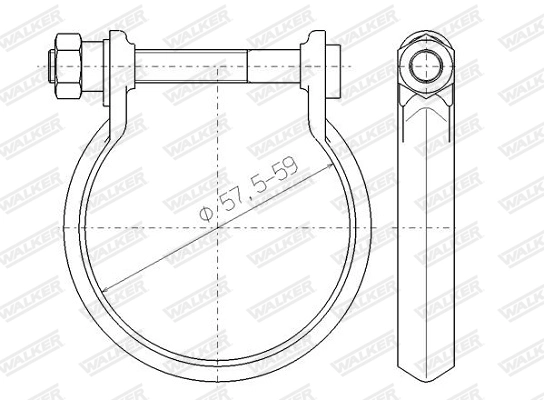 Klemm, väljalaskesüsteem WALKER 80562