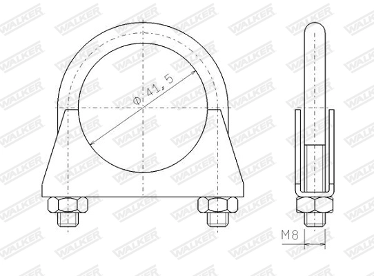 Klemm, väljalaskesüsteem WALKER 82306