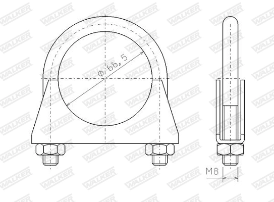 Klemm, väljalaskesüsteem WALKER 82314