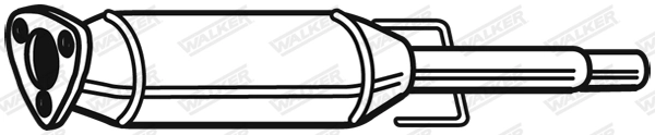 Tahma-/partikelfilter, väljalaskesüst. WALKER 73188
