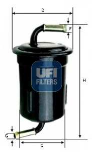 Kütusefilter UFI 31.715.00