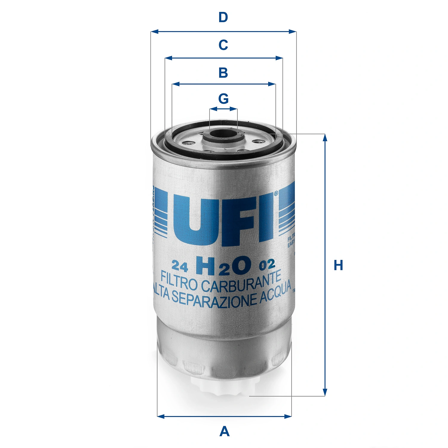 Kütusefilter UFI 24.H2O.02