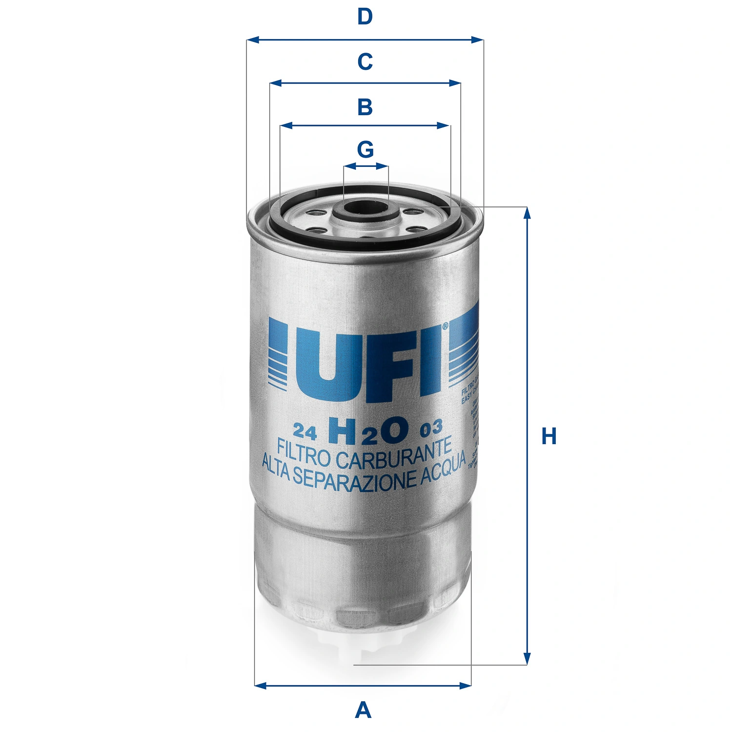 Kütusefilter UFI 24.H2O.03