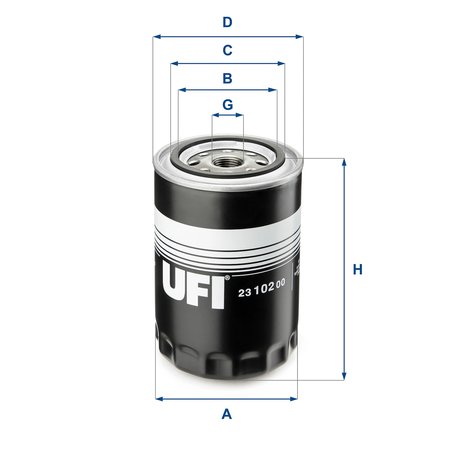 Õlifilter UFI 23.102.00
