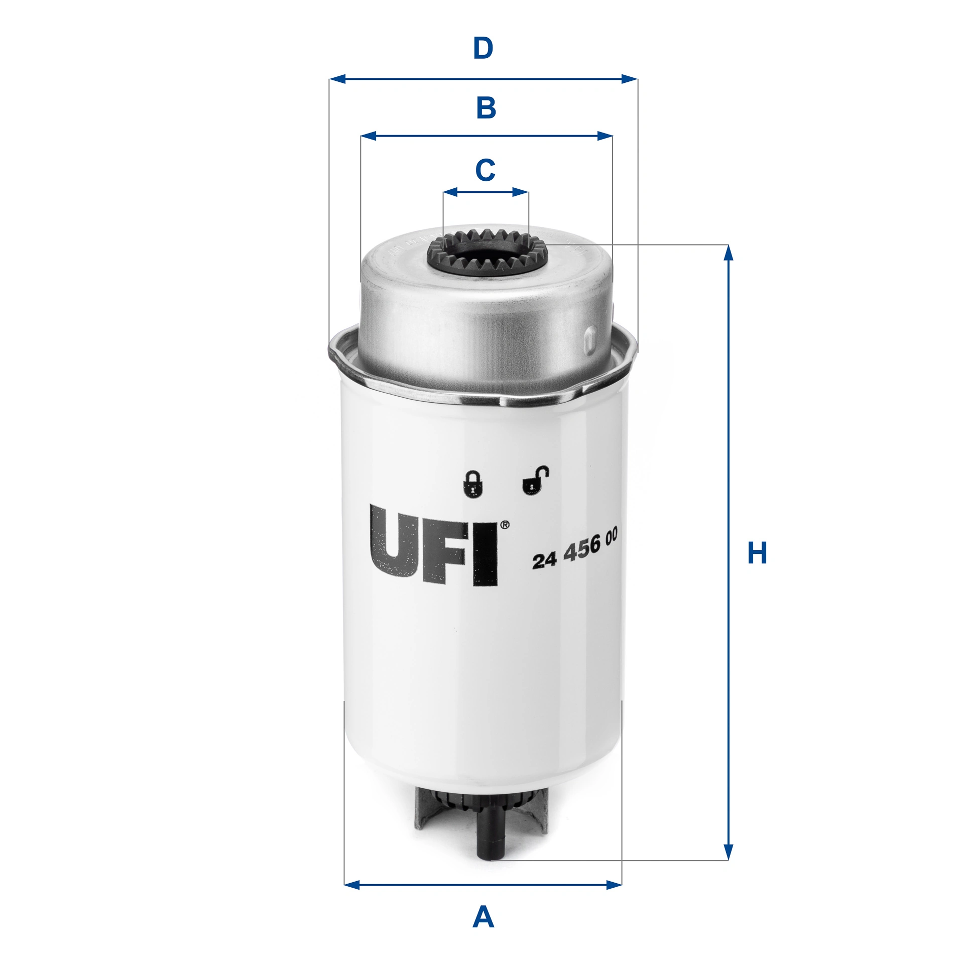Kütusefilter UFI 24.456.00