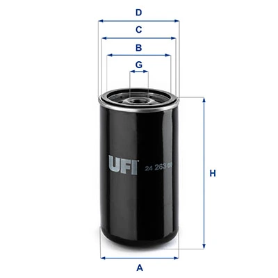 Kütusefilter UFI 24.263.00