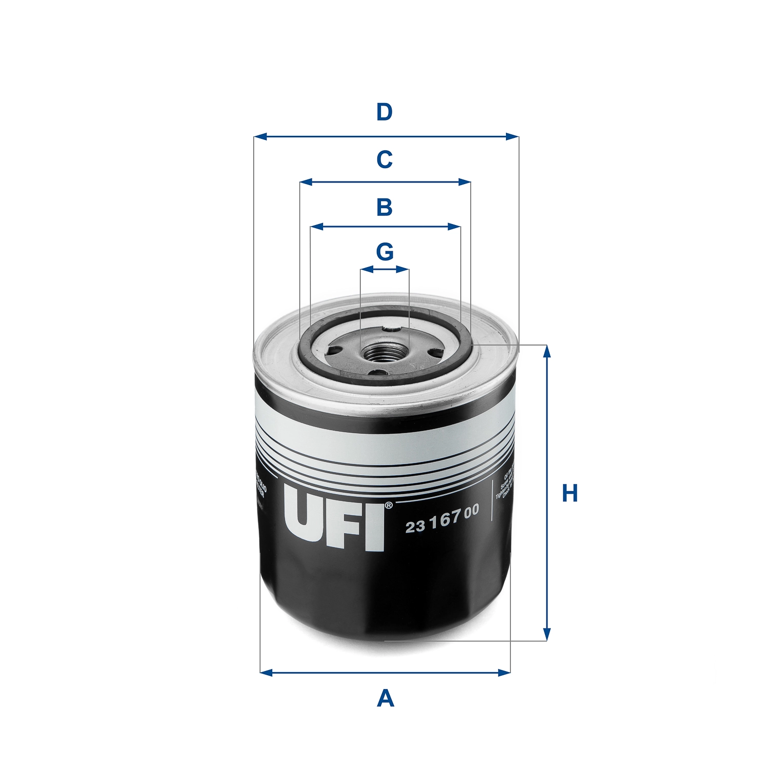 Õlifilter UFI 23.167.00
