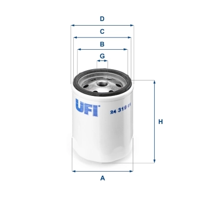 Kütusefilter UFI 24.319.01