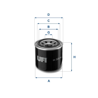 Kütusefilter UFI 24.326.00