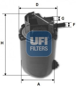 Kütusefilter UFI 24.061.01