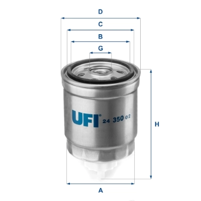 Kütusefilter UFI 24.350.02