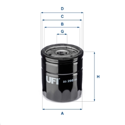 Õlifilter UFI 23.298.00