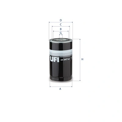 Kütusefilter UFI 24.347.00