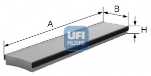 Filter, salongiõhk UFI 53.016.00