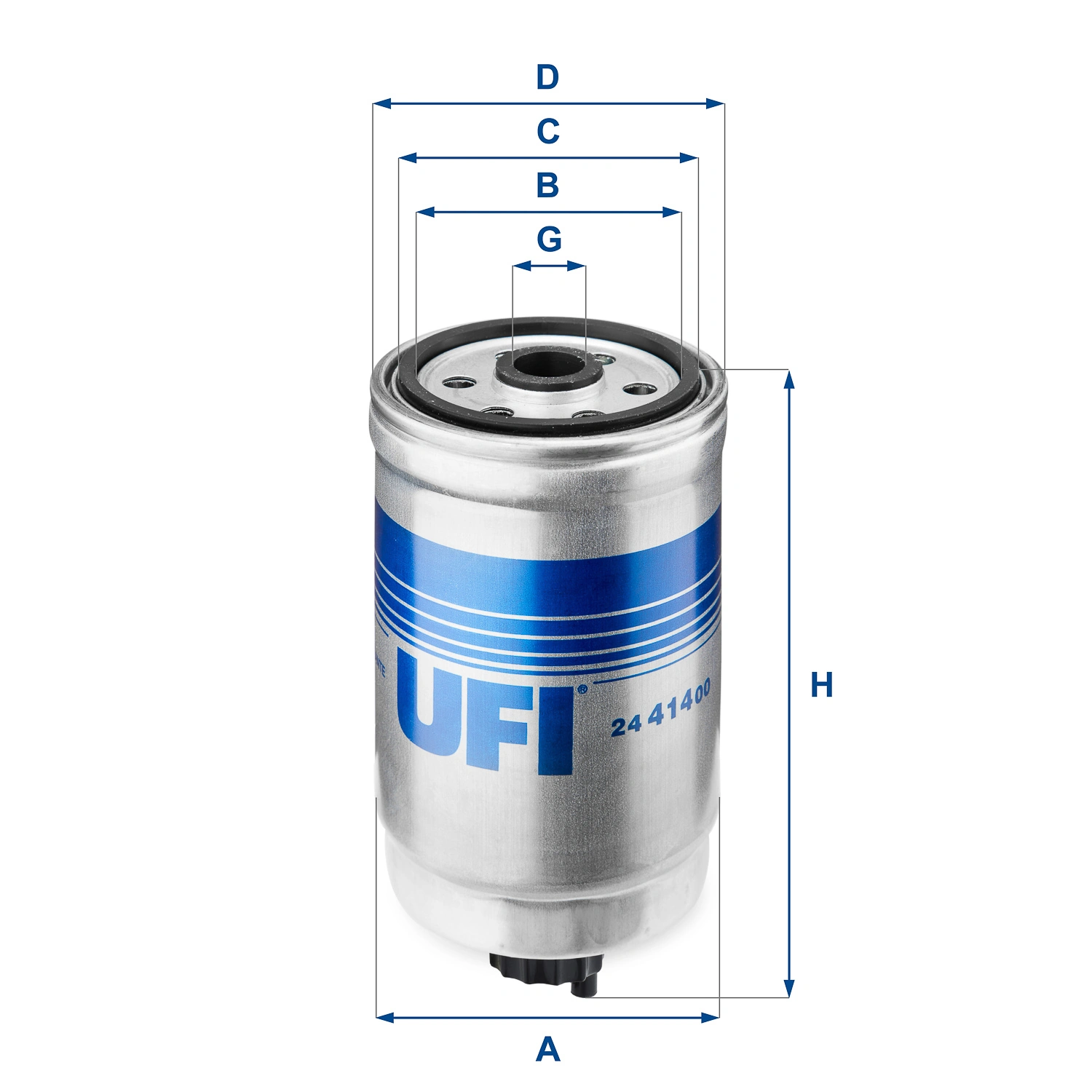 Kütusefilter UFI 24.414.00