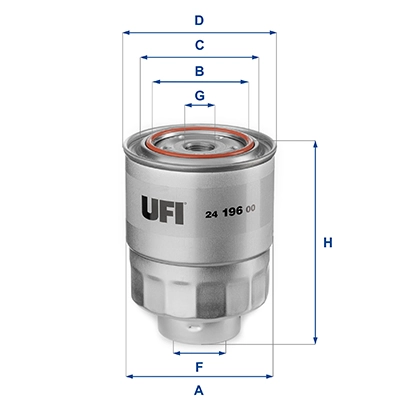 Kütusefilter UFI 24.196.00