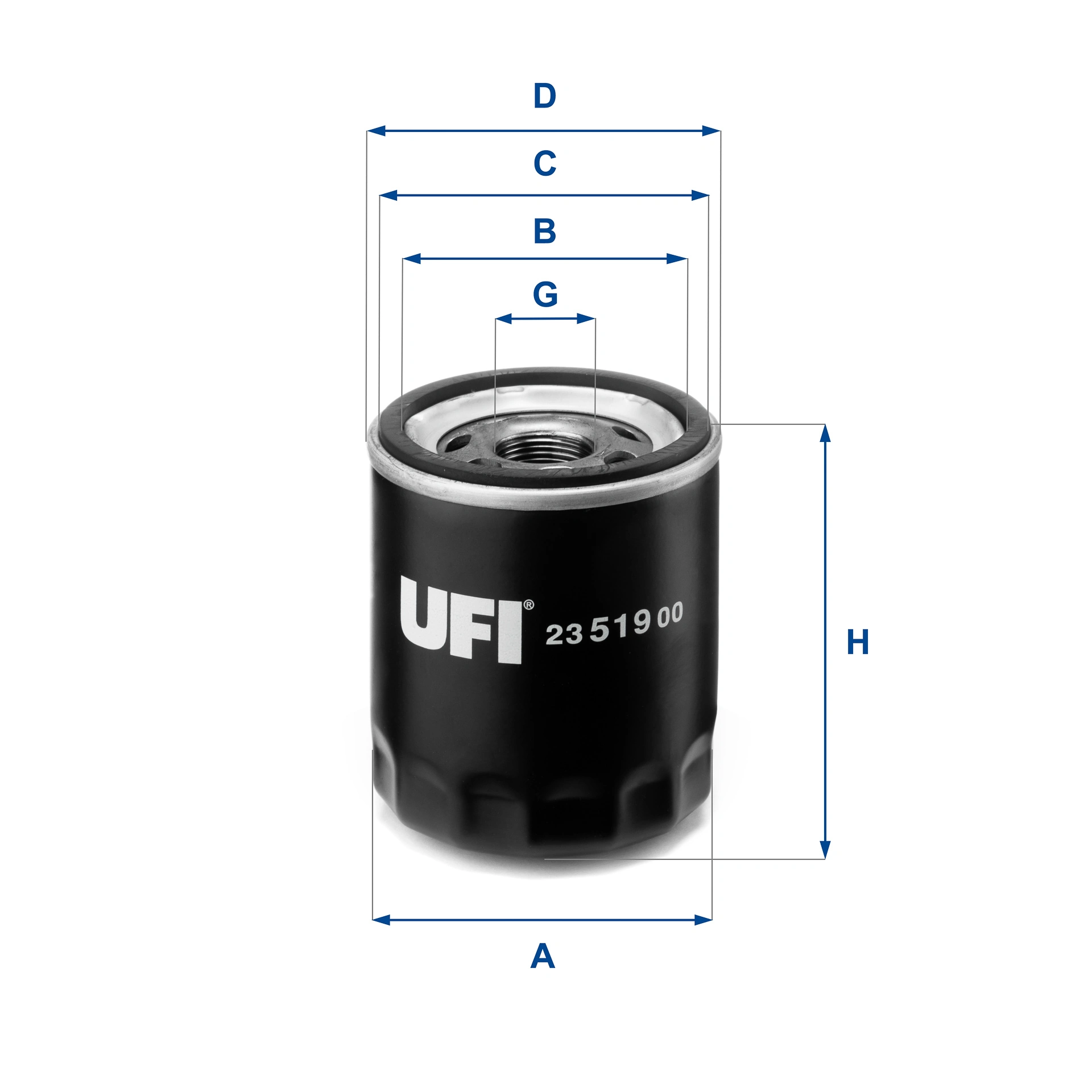 Õlifilter UFI 23.519.00
