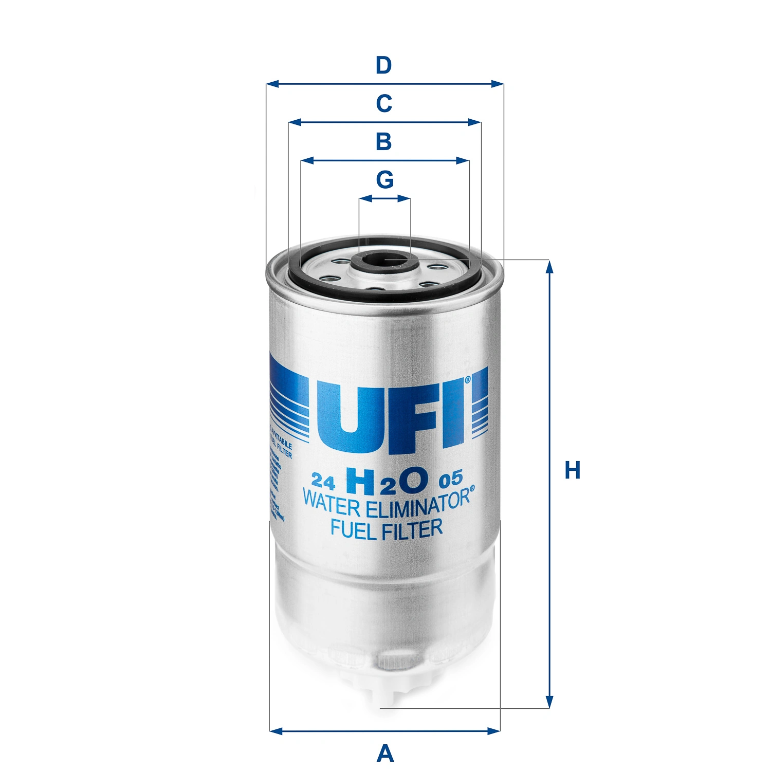 Kütusefilter UFI 24.H2O.05