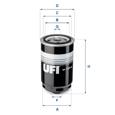Kütusefilter UFI 24.122.00