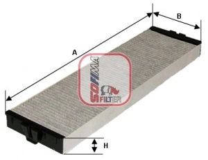 Filter, salongiõhk SOFIMA S 4157 CA