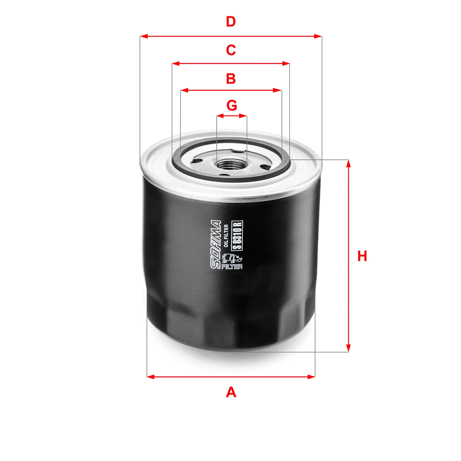 Õlifilter SOFIMA S 8310 R