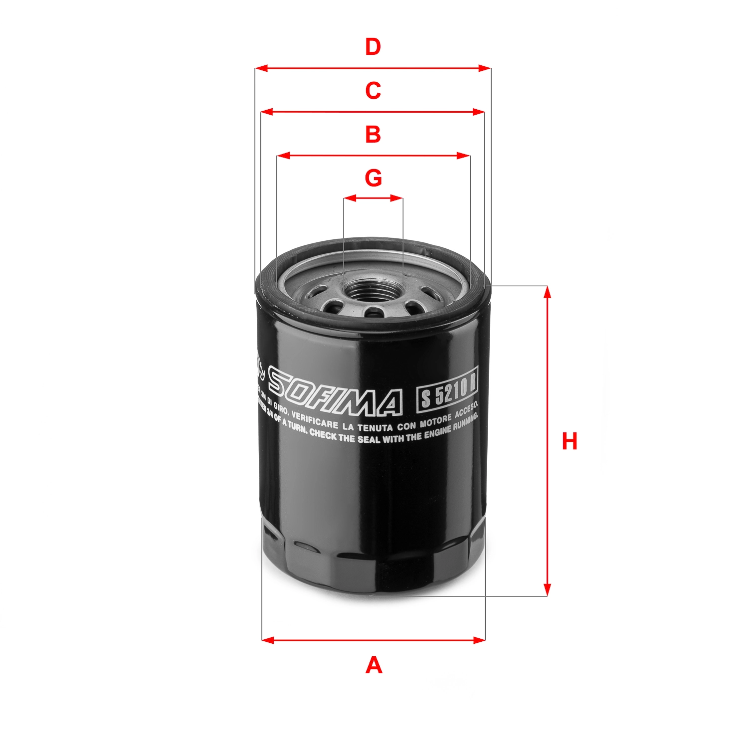 Õlifilter SOFIMA S 5210 R