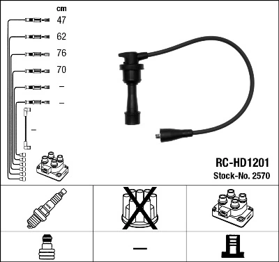 Süütesüsteemikomplekt NGK 2570
