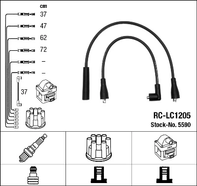 Süütesüsteemikomplekt NGK 5590
